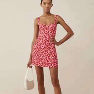 Reformation Baldwin Floral Print Minidress